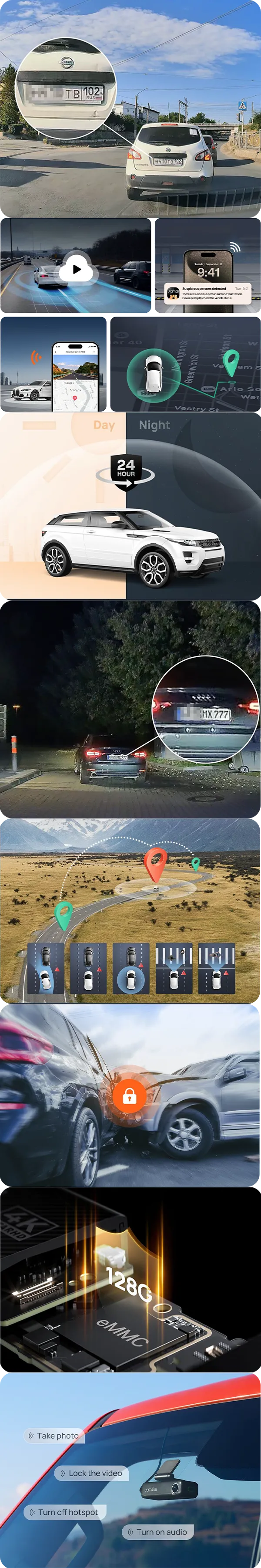 70mai M800 4K captures every detail on the road, even in total darkness